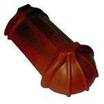 TONDACH Ukončení hřebenáče nárožní k hřebenáči č.2 červená engoba